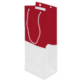 Sac Cadeau Pour Bouteille Drapeau de Monaco (Dos Angle)