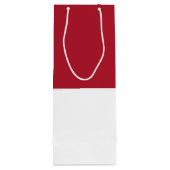Sac Cadeau Pour Bouteille Drapeau de Monaco (Dos)