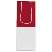 Sac Cadeau Pour Bouteille Drapeau de Monaco (Devant)