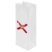 Sac Cadeau Pour Bouteille Drapeau d'État de Floride (Dos Angle)