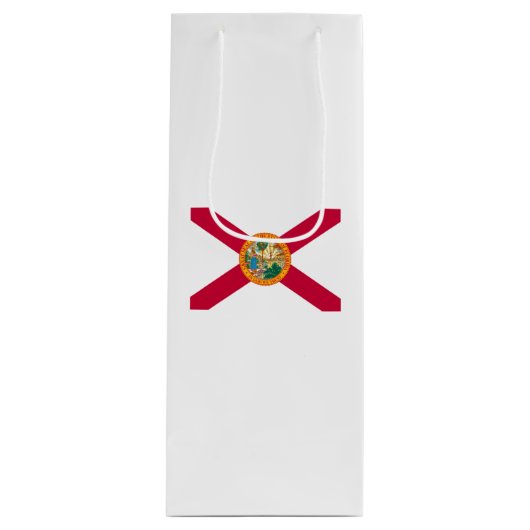 Sac Cadeau Pour Bouteille Drapeau d'État de Floride (Devant)