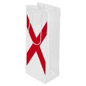 Sac Cadeau Pour Bouteille Drapeau d'État de l'Alabama (Devant Angle)