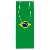 Sac Cadeau Pour Bouteille Drapeau du Brésil (Dos)