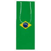 Sac Cadeau Pour Bouteille Drapeau du Brésil (Devant)