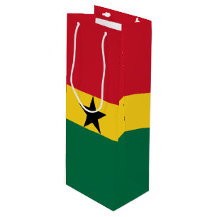 Sac Cadeau Pour Bouteille Drapeau du Ghana