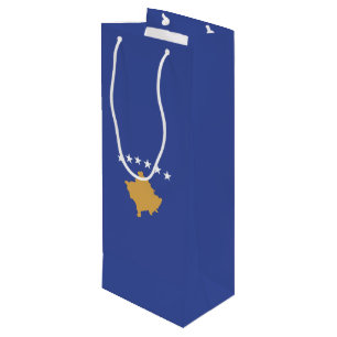 Sac Cadeau Pour Bouteille drapeau du Kosovo