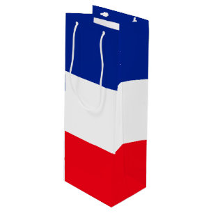 Sac Cadeau Pour Bouteille Drapeau Français Couleurs patriotiques Voyage inte