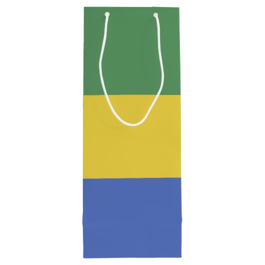 Sac Cadeau Pour Bouteille Drapeau Gabon (Dos)