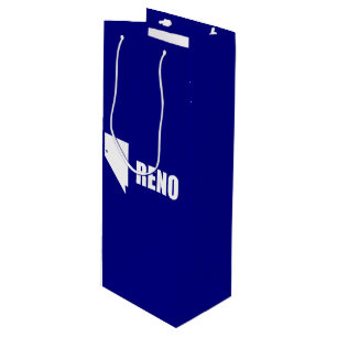 Sac Cadeau Pour Bouteille Drapeau Reno, Nevada Vin Cadeau