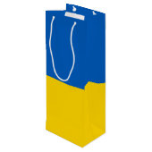 Sac Cadeau Pour Bouteille Drapeau ukrainien (Dos Angle)