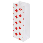 Sac Cadeau Pour Bouteille Drôle Canadien (Dos Angle)