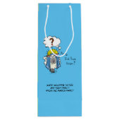 Sac Cadeau Pour Bouteille Drôle chrétien Noël mignon mouton (Dos)