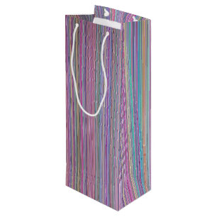 Sac Cadeau Pour Bouteille Écran plat cassé rainbow strié