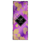 Sac Cadeau Pour Bouteille Élégant 33e anniversaire du Mariage Améthyste (Dos)