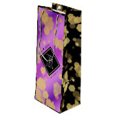 Sac Cadeau Pour Bouteille Élégant 33e anniversaire du Mariage Améthyste (Dos Angle)