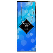 Sac Cadeau Pour Bouteille Élégant 41ème anniversaire Mariage de Topaz Bleu (Devant)