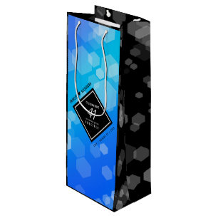 Sac Cadeau Pour Bouteille Élégant 41ème anniversaire Mariage de Topaz Bleu