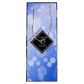 Sac Cadeau Pour Bouteille Élégant 45e anniversaire de Mariage Sapphire (Dos)