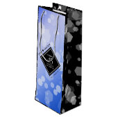 Sac Cadeau Pour Bouteille Élégant 45e anniversaire de Mariage Sapphire (Dos Angle)