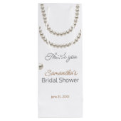 Sac Cadeau Pour Bouteille Elégant collier Pearl Fête des mariées (Dos)