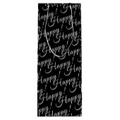 Sac Cadeau Pour Bouteille élégant HAPPY ! lettrage | (Dos)
