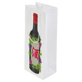 Sac Cadeau Pour Bouteille Émoji de bienvenue (Devant Angle)