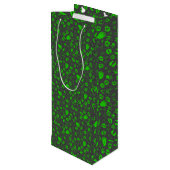 Sac Cadeau Pour Bouteille Empreintes de pied 01.b.green DGrey BG (Dos Angle)