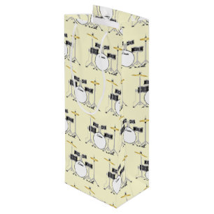 Sac Cadeau Pour Bouteille Ensemble de tambour Musique de groupe d'enseignant