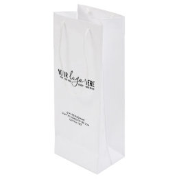 Sac Cadeau Pour Bouteille Entreprise commerciale de logo personnalisé pour s