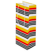 Sac Cadeau Pour Bouteille Espagnol Classique Stripe Multi vin (Devant Angle)