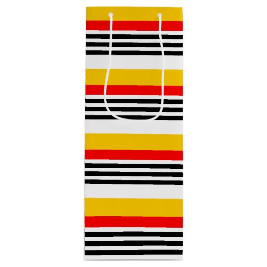 Sac Cadeau Pour Bouteille Espagnol Classique Stripe Multi vin (Devant)