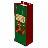 Sac Cadeau Pour Bouteille Esprit invisible du vin (Dos Angle)