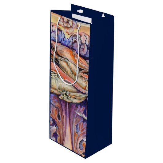 Sac Cadeau Pour Bouteille Étiquette de jeu Spike and Curly (Devant Angle)