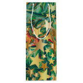 Sac Cadeau Pour Bouteille ÉTOILES DE NOËL Personnalisées (Dos)