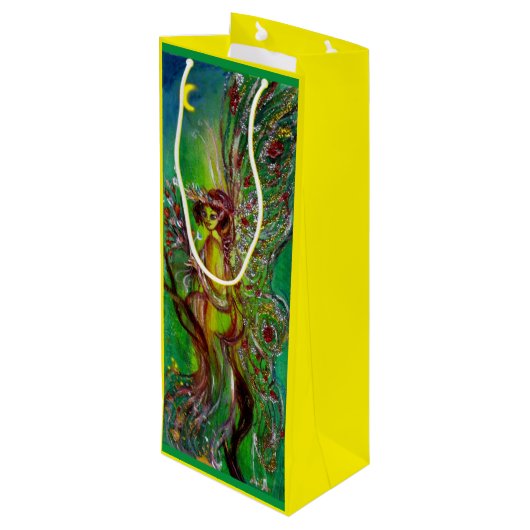 SAC CADEAU POUR BOUTEILLE FAIRY EN VERT (Dos Angle)