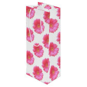 Sac Cadeau Pour Bouteille Faisée de gerbera rose (Dos Angle)