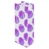 Sac Cadeau Pour Bouteille Faisée de gerbera violette (Dos Angle)