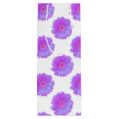 Sac Cadeau Pour Bouteille Faisée de gerbera violette (Dos)