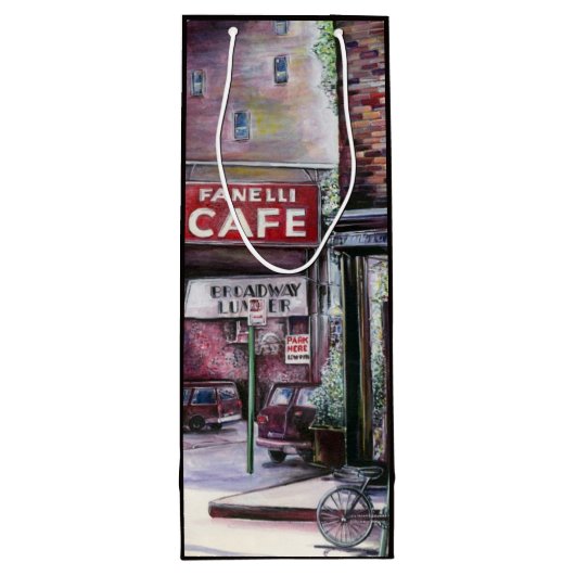 Sac Cadeau Pour Bouteille Fanelli Charm, New York (Dos)