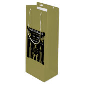 Sac Cadeau Pour Bouteille Félicitations de danse moderne (Devant Angle)