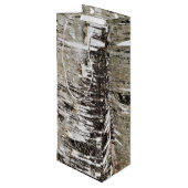 Sac Cadeau Pour Bouteille Fermeture de l'arbre de bouleau (Dos Angle)