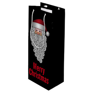 Sac Cadeau Pour Bouteille Festive Père Noël Joyeux Noël