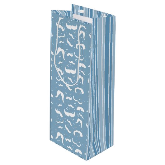 Sac Cadeau Pour Bouteille Fête des Pères (Devant Angle)