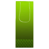 Sac Cadeau Pour Bouteille Feuillage vert (Devant)
