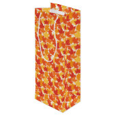 Sac Cadeau Pour Bouteille Feuilles d'automne Couleurs d'automne (Dos Angle)