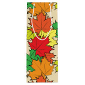 Sac Cadeau Pour Bouteille Feuilles d'érable I (Dos)