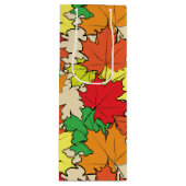 Sac Cadeau Pour Bouteille Feuilles d'érable I (Devant)