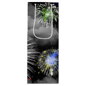 Sac Cadeau Pour Bouteille feux d'artifice dans les nuages (Devant)