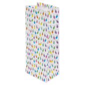 Sac Cadeau Pour Bouteille Feux de Noël (Dos Angle)