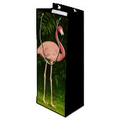 Sac Cadeau Pour Bouteille Flamant rose magnifiquement (Dos Angle)